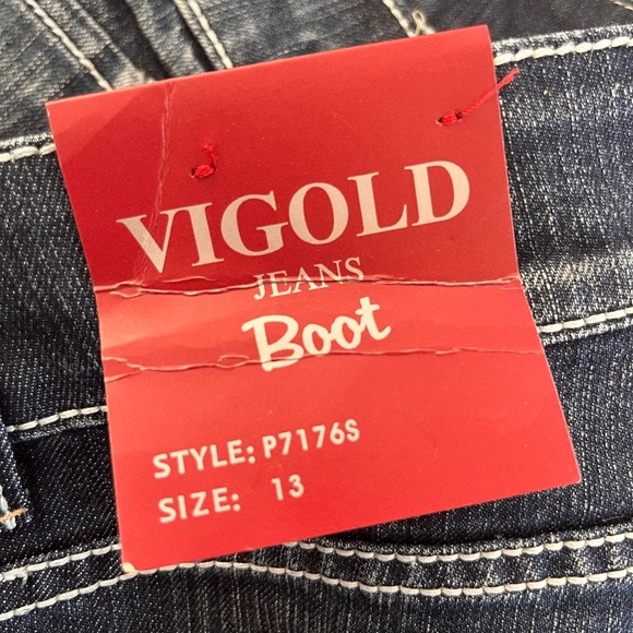Vigold boot cut jeans, size 13, NWT - Picture 4 of 4